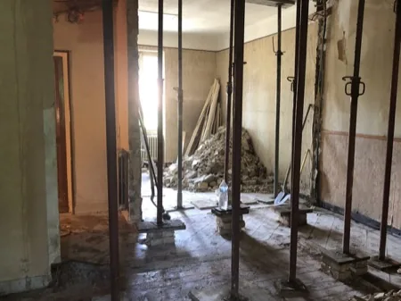 Ouverture de mur porteur, chantier 1, BTP Concept
