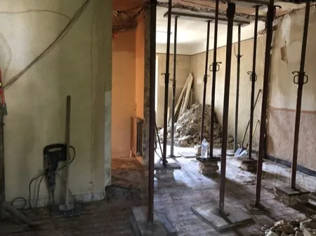 Ouverture de mur porteur, chantier 4, BTP Concept